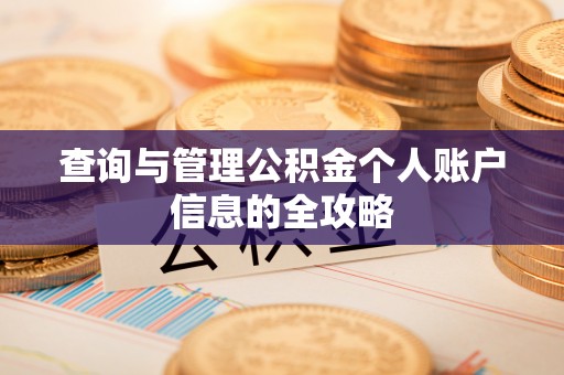 碌曲查询与管理公积金个人账户信息的全攻略