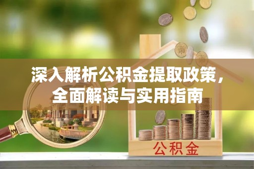 碌曲深入解析公积金提取政策，全面解读与实用指南