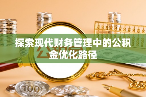 碌曲探索现代财务管理中的公积金优化路径